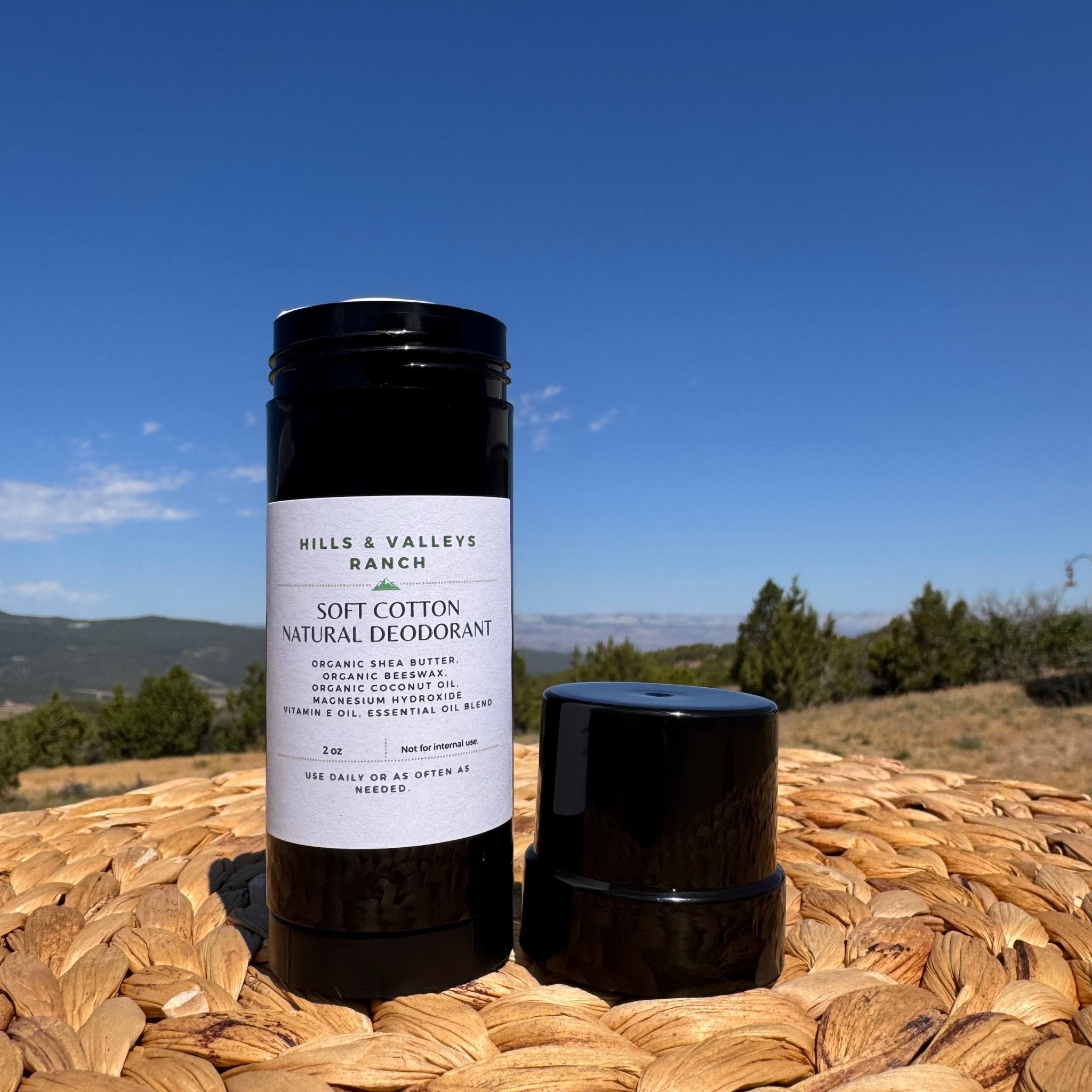Soft Cotton Natural Deodorant - Hills & Valleys Ranch LLC