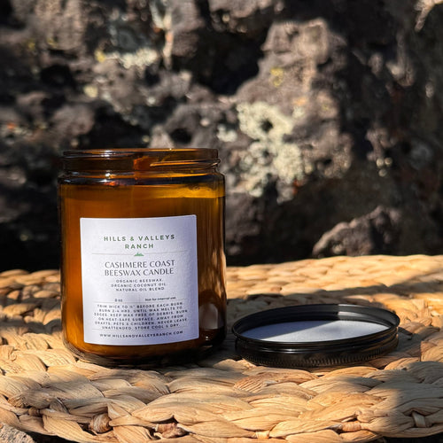 Cashmere Coast-Natural Oil Blend Candle - Hills & Valleys Ranch LLC