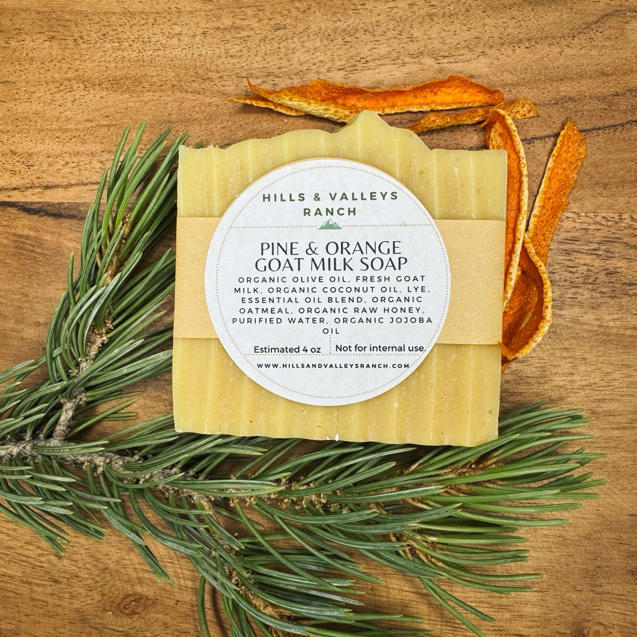 Pine and Orange Goat Milk Soap