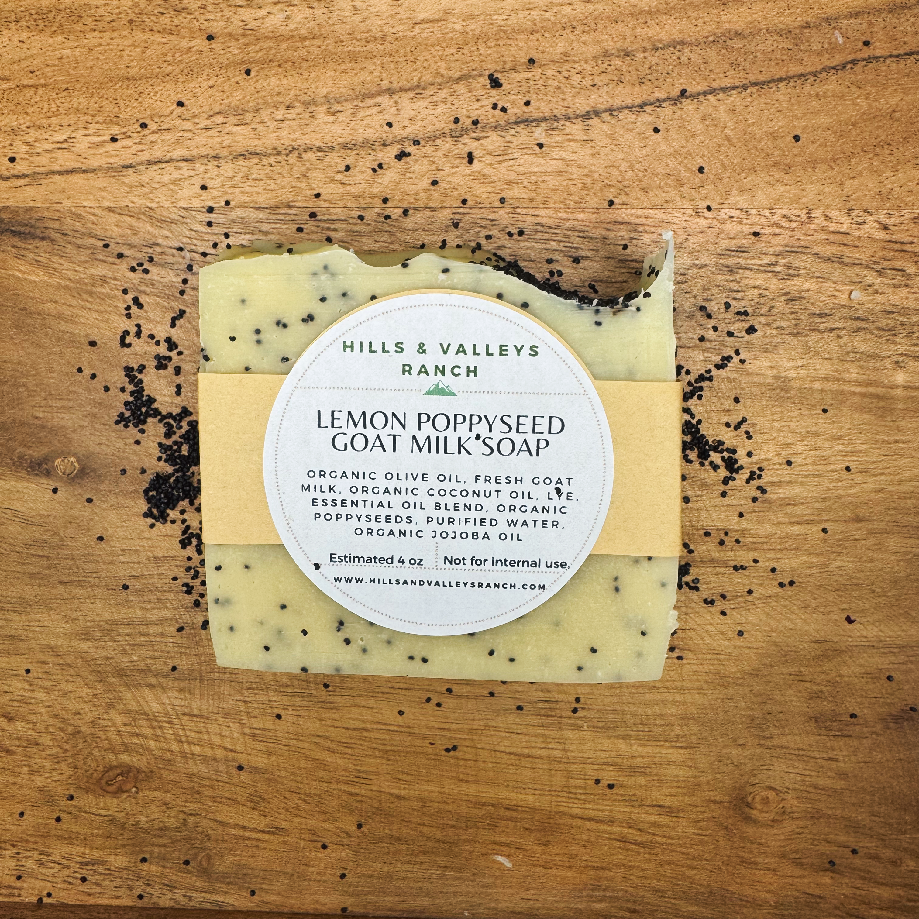 Lemon Poppyseed Goat Milk Soap