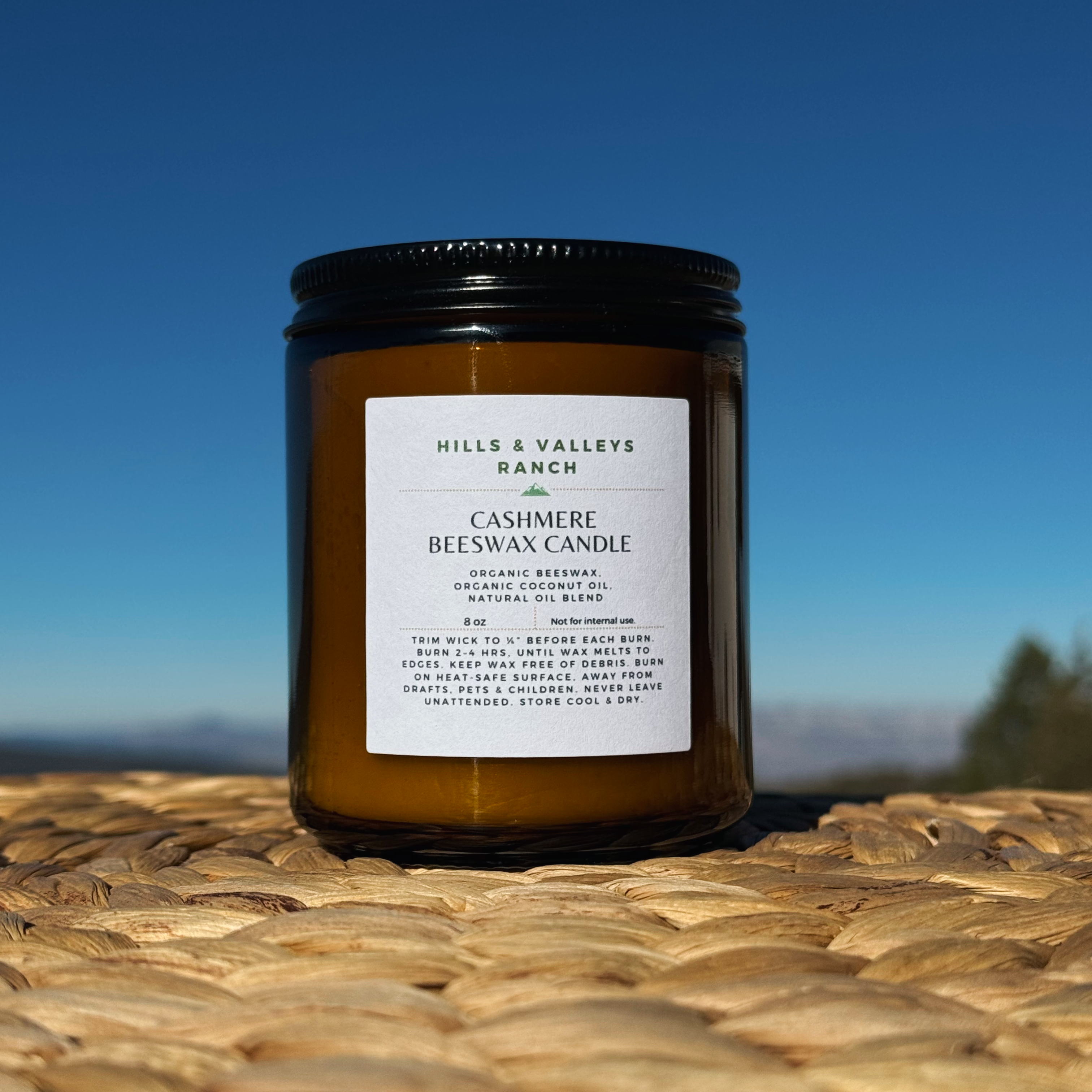 Cashmere Beeswax Candle-Natural Oil Blend