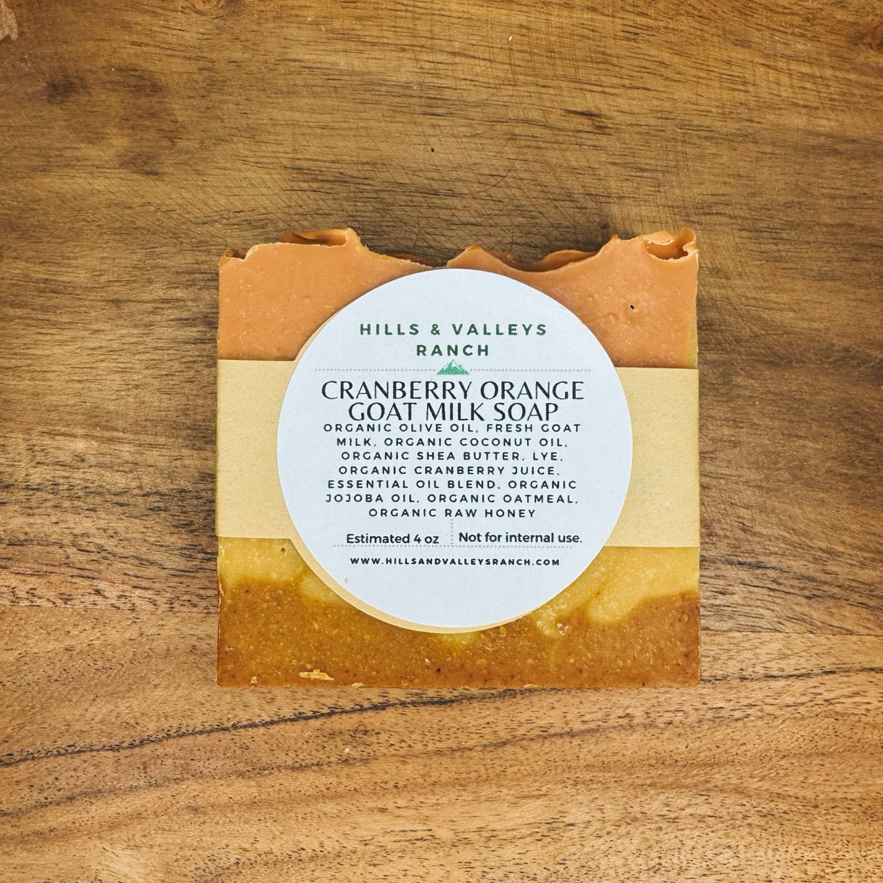 Cranberry Orange Goat Milk Soap