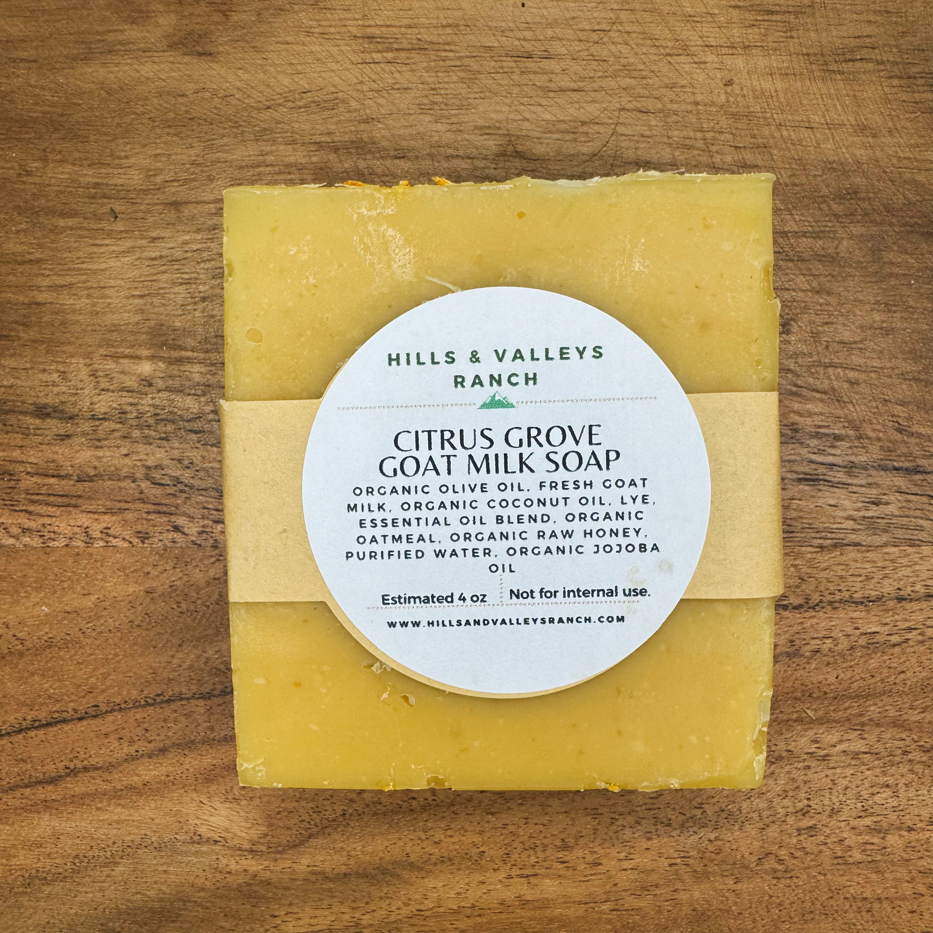 Citrus Grove Goat Milk Soap