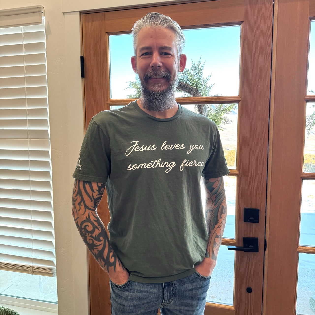 Jesus Loves You Something Fierce: T-Shirt